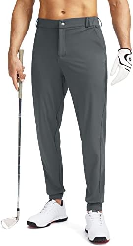 Сонфејл машки голф џогери панталони со 5 џебови тенок вклопат џемпери кои трчаат туристички фустан, панталони за мажи за мажи