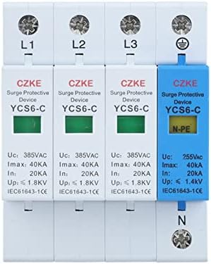 Gummy YCS6-C 3P+NPE AC 20KA-40KA 385V SPD House Surge Protecter Заштита за заштита на низок напон