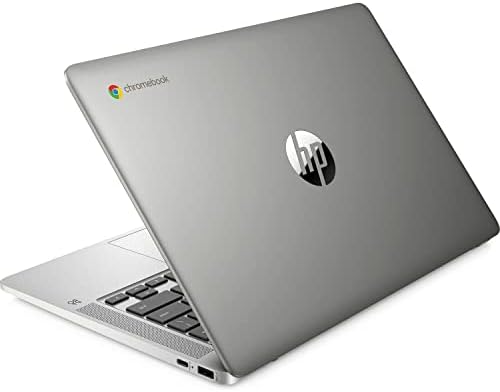 HP Chromebook 14a-na0052tg 14-инчен HD ЛАПТОП Компјутер Интел Celeron N4120 UHD Графика 600 4GB RAM МЕМОРИЈА 64GB Emmc Тенок Компјутер