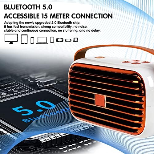 Преносен Bluetooth звучник Somayewa, 16W 360 ° Опкружувачки звук, безжичен Bluetooth звучник со Bluetooth 5.0-Вграден микрофон/TWS/Aux-In/FM