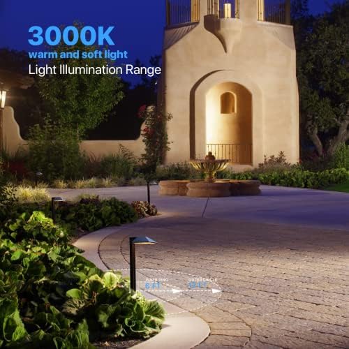 Гудсман Нисконапонски Пејзажни Светла 8ПК Комплет За Осветлување На Пејзаж Патеки Светла Жични Надворешни Светла За Пешачење 0,7 W LED