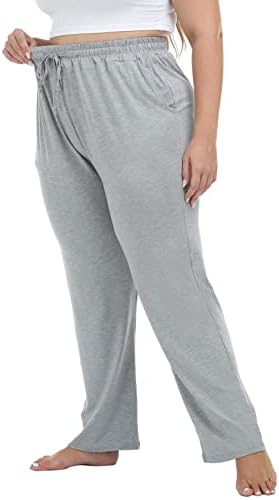 Најевтино, женски плус големина удобна дневна панталони активни јога џемпери затегнати панталони за тренингот со џогирање со џебови влечење