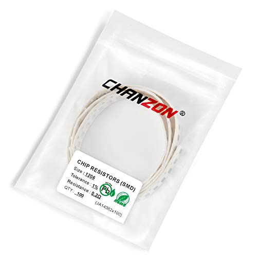 Chanzon 100pcs 1206 SMD отпорник 0.2 Ω ом 1/4W 0,25W ± 1% толеранција дебел филм 0,2R SMT чип отпорници Рох сертифицирани
