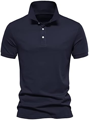 Машки Поло кошули, летни машки еластичен еластичен краток ракав за кратки ракави за кратки ракави
