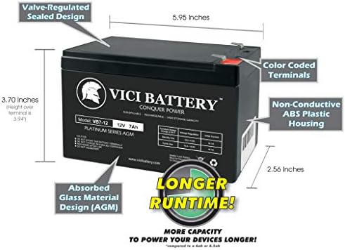 Leoch Батерија DJW12-9 Замена СО VICI Батерија Бренд-12v 7ah Верзија