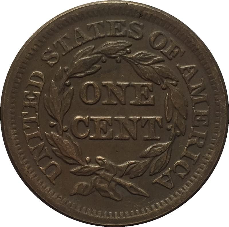 Стари 27,5 ММ 1853 Американски Монети Бакарни Монети Антички Занаети Странски Комеморативни Монети