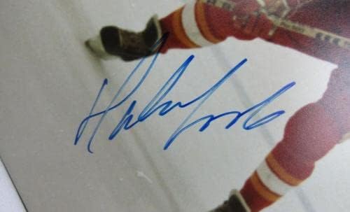Hakan Loob потпиша автоматски автограм 8x10 Фото I - Автограмирани фотографии од NHL