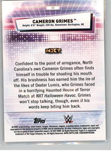 2021 Топпс Chrome WWE 77 Камерон Гримс