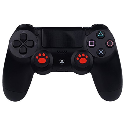 Gametown® Аналоген Контролер Капак Капак Палецот Стап Зафат За Sony PS4 PS3 XBOX Еден 360 Контролер Црвена Мачка Рампа