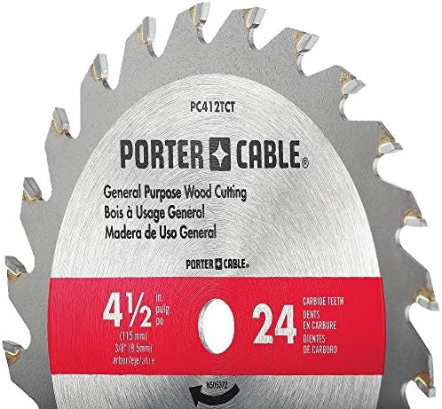 Портер-кабел 4-1/2-инчен кружен пила со сечило со кружна пила 4-1/2-инчи, 24-заговор
