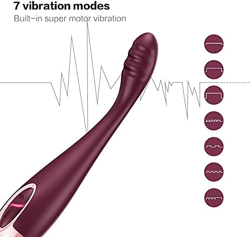 Клиторски вибратор на G -Spot за жени - Cawpink Fight Fight 7 режими на стимулација и 2 функции за греење, флексибилни вибратори на дилдо прсти за возрасни стимулатор за секс игр?