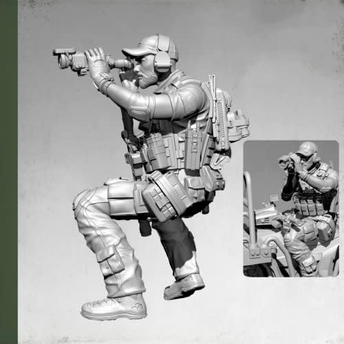 1/35 Американски армиски командон војник смола модел на модел на минијатурни делови на смола // p8kl-5