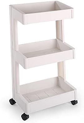 Tomyeus мултифункционален преносен кат тип 3-слојната количка решетката кујна подвижна полица за складирање решетката за складирање
