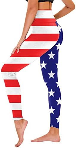 Американски хеланки на знамето за контрола на жените за женски стомаци, панталони со џогер со панталони за кревање на панталони за кревање на задникот,
