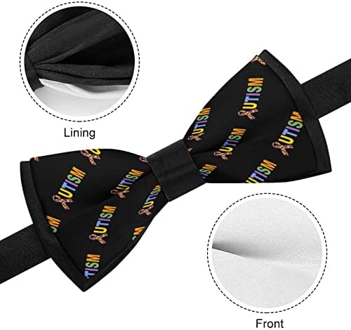 Weedkeycat аутизам Смешна вратоврска пред-врзана формална лак врски прилагодливи лакови печатени за мажи