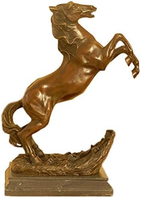 Скулптури од бронзени со коњски бронзи, скулптури за животни, домови за дома, ydw-090
