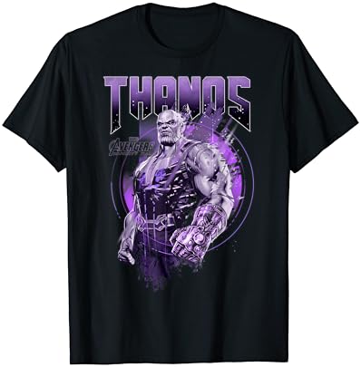 Marvel Infinity War Thanos Purple потресена графичка маица маица