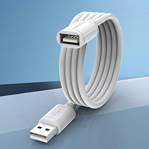 Choseal USB Extension Cable 3.3feet Тип А машки до женски USB 2.0 продолжение на кабел за продолжување на кабелот компатибилен со