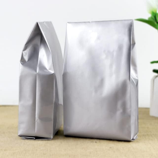 100 парчиња торба за органи од алуминиумска фолија вакуум чај кеси за пакување храна отворен горен џеб