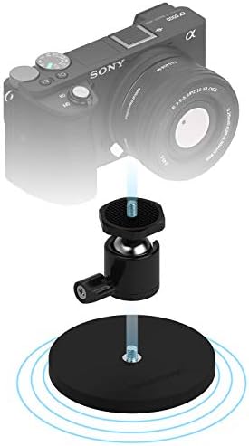 Магнетна монтажа со магнетна обложена со гума, компатибилен со GoPro и мали фотоапарати