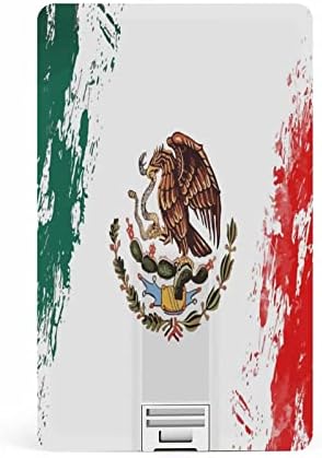Mexico Flag Doodle кредитна картичка USB Flask Персонализиран мемориски стап за складирање на клуч 32G