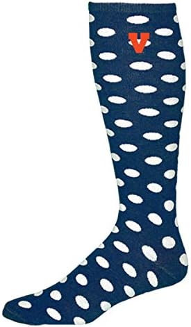 Две Нозе Напред Лиценцирани Возрасни Дами Женски Полка Точка Колено Високи Чорапи