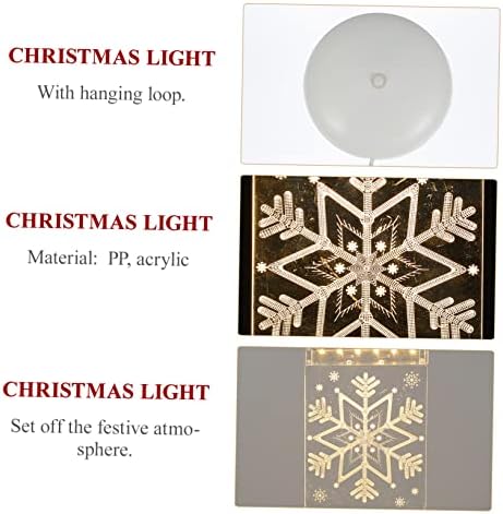 Cabilock 1PC Божиќна атмосфера лустер LED декоративни светла estacas para luces de декоративни светла за домашен украс затворен празник светилка