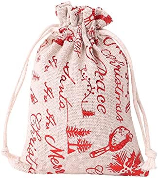 Мрежести Чанти 5х7 Торби За Подароци Со Врвки За Божиќни Бронзени Торбички Со Врвки За Бонбони За Жици За Жени