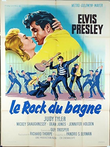 Light House Rock Original French Grande Movie постер 47x63 склопена уметност од Роџер Соби Елвис Присли yуди Тајлер Филм во режија на Ричард