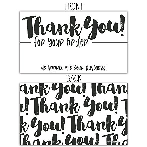 50 Ви благодариме за вашите картички за нарачки - картички за благодарност од клиентот - вметнете пакет