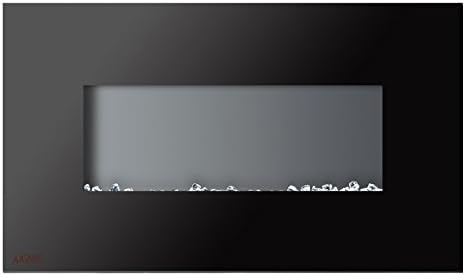 36 -инчен wallиден електричен камин црно со кристали | Игнис Ројал