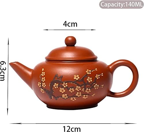 Kettle чајник чајник 140ml виолетова глинеста чајници Познати рачно изработени чај тенџере со чај чај чај сет чајник