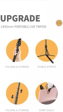 Luckbyzar7 Selfie Stick Tripod.Telescopic Rod. Алуминиумска легура+Abstravel Видео стативо столб држач за мобилен телефон Смартфон