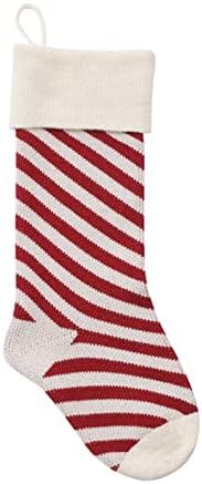 Божиќни украси Божиќни чорапи Подарок торба Детска бонбони во затворено Божиќно чорап подарок за плетење чорапи пакет чорапи