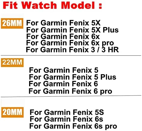 26 22 20мм Бенд Силиконски Ремен За Garmin Феникс 6 6S 6X PRO Watchband за Garmin 5 5S 5X Плус Брзо Ослободување Часовник Бенд