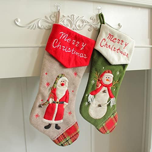 Подароци за бонбони Персонализирани камин порибување Божиќни украси за дома и додаток за забави за детски семеен празници за декор