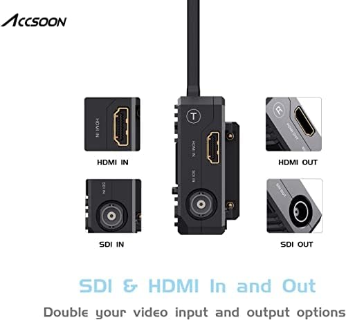 Acsoon CineView Quad Pocket HDMI &засилувач; SDI Безжичен Видео Предавател И Приемник Пар-1080p, 500ft Опсег, Wi-Fi Монитор Апликација За Android
