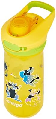 Contigo Jessie Kids Water Shotter со капакот за докажување на протекување, 14oz Детска машина за миење садови за миење садови, им одговара на