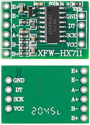 ACEIRMC 8PCS HX711 Сензор за мерење Двоен канал со двојна канали 24 битна прецизност A/D Модул Сензор за притисок за Arduino Raspberry PI MicroController