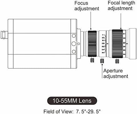 Mokose 4K дигитална камера 3840 * 2160/30FPS HDMI 3G-SDI 1080P USB Webbam 3,5 mm микрофон со 10-55 mm Телефото Зум со рачен леќи