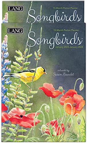 Ланг Songbirds ™ 2023 месечен планер за џеб