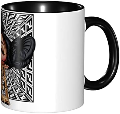 Ники рапер пејач Минаж бенд кафе чаши кафе чаши керамика за канцеларија дома подарок чај топло пијалоци 12oz