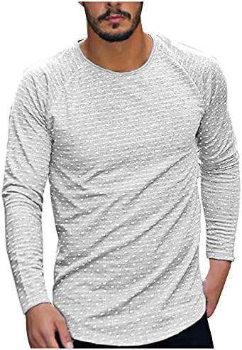 Xiloccer долги џемпери за мажи за ладење маица за мажи татко машка екипаж вратот џемпер модни машки кошули и врвови подарок