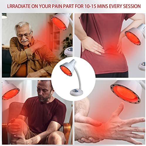 275W инфрацрвена топлинска ламба Црвена светлина за греење Масажа за олеснување на болката во зглобовите и болки во мускулите