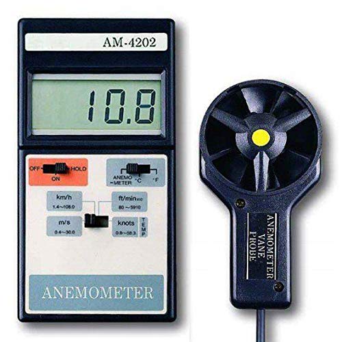 Дигитален анемометар - ја мери брзината на ветерот до 90 км на час, температура, јазли - од Електроникс Експрес