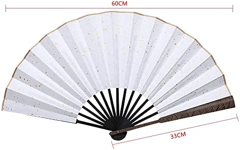 10 -инчен океански бран шема на преклопување на вентилаторот класичен кинески стил свилена крпа од ориз хартија
