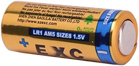 2 парчиња LR1 AM5 1.5 V Алкални Батерии Злато
