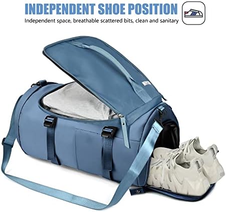 Гимназија торба за мажи - Спортски торбички торбички за патувања Неделник во текот на ноќта торба со чевли за чевли Сина - Мијкоо