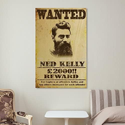Bludug ned Kelly Bushranger Australian Outlaw сакаше постер платно платно постери и отпечатоци wallидни уметнички слики за дневна соба декор