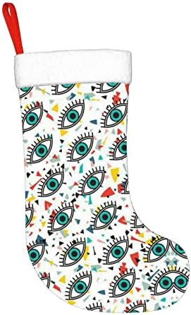 Psvod очи Нова година Божиќ Декоративни чорапи што висат Божиќни чорапи